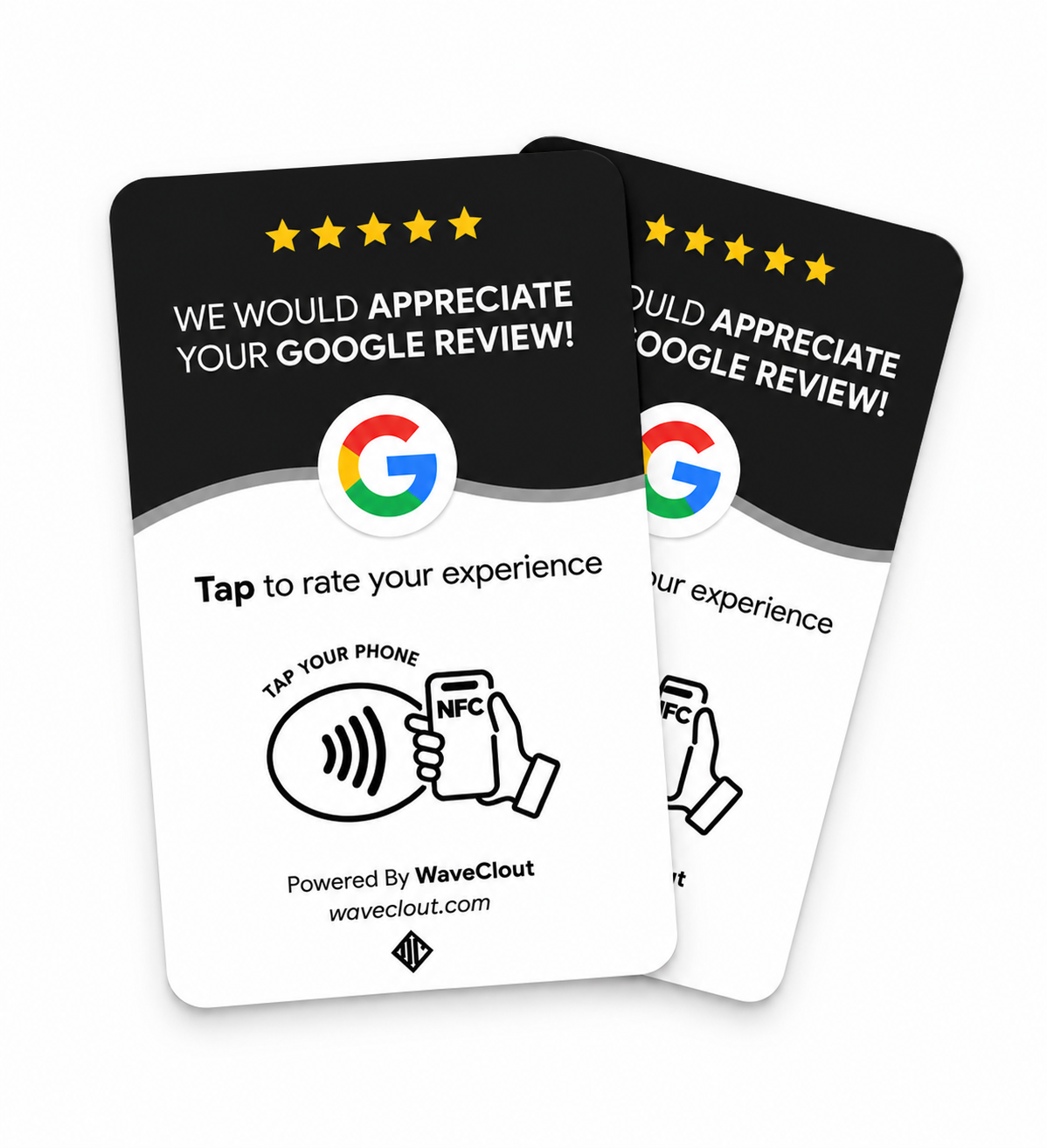 Google Review Card - Black