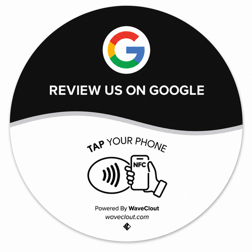 Google Review Table Sticker - Black