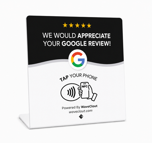 Google Review Stand - Black