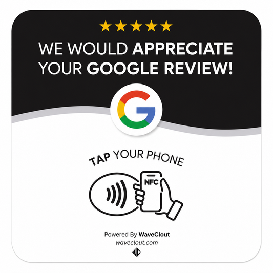Google Review Plaque - Black